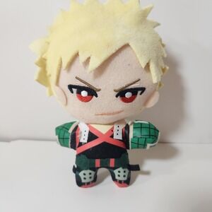 My Hero Academia Katsuki Bakugo Plush Keychain Anime Hero Costume 6 Inch